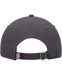 Men's New Era Charcoal Los Angeles Lakers Team 2.0 9TWENTY Adjustable Hat