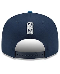 Men's New Era Black, Gray Minnesota Timberwolves 2-Tone 9FIFTY Adjustable Snapback Hat