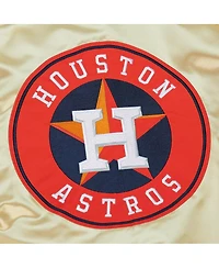 Men's Mitchell & Ness Gold Houston Astros Og 2.0 Lightweight Satin Full-Zip Jacket
