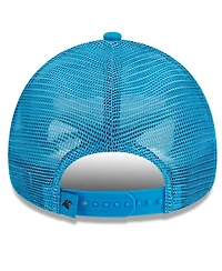 Men's New Era Blue Carolina Panthers Caliber Trucker 9FORTY Adjustable Hat