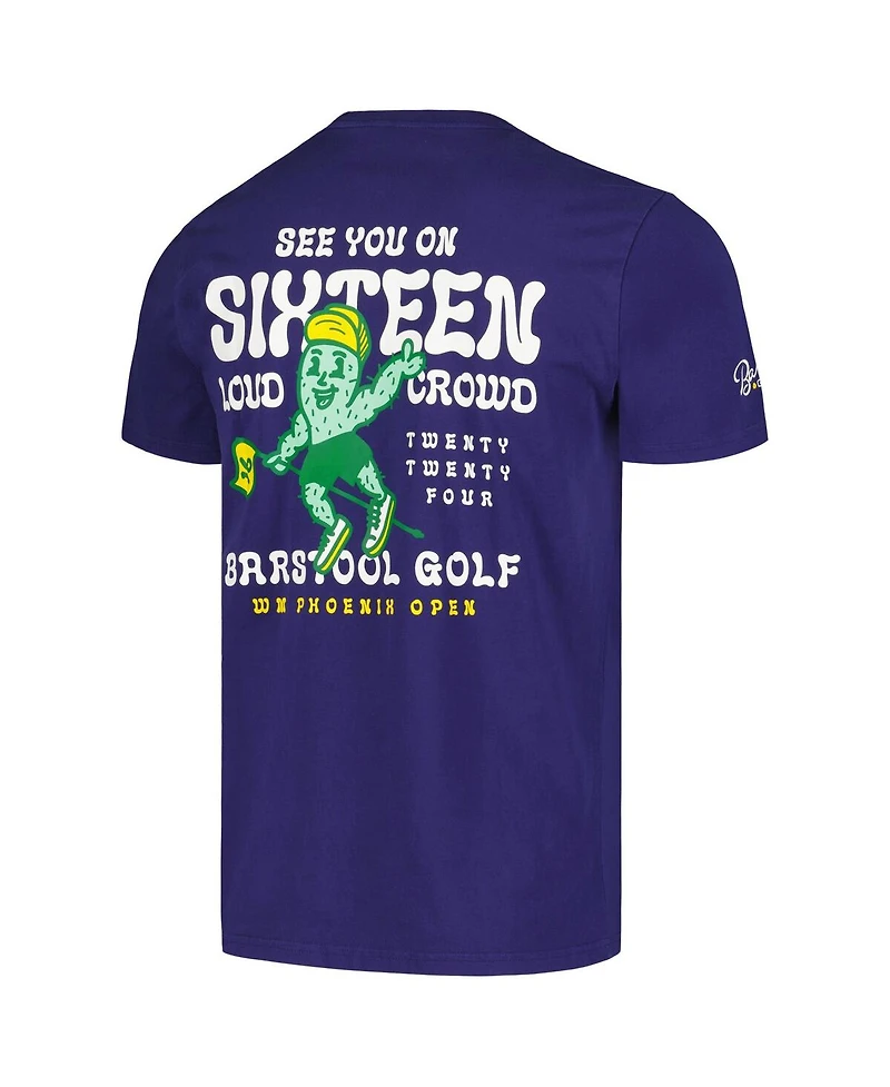 Men's Barstool Golf Navy Wm Phoenix Open See You On Sixteen Cactus T-Shirt