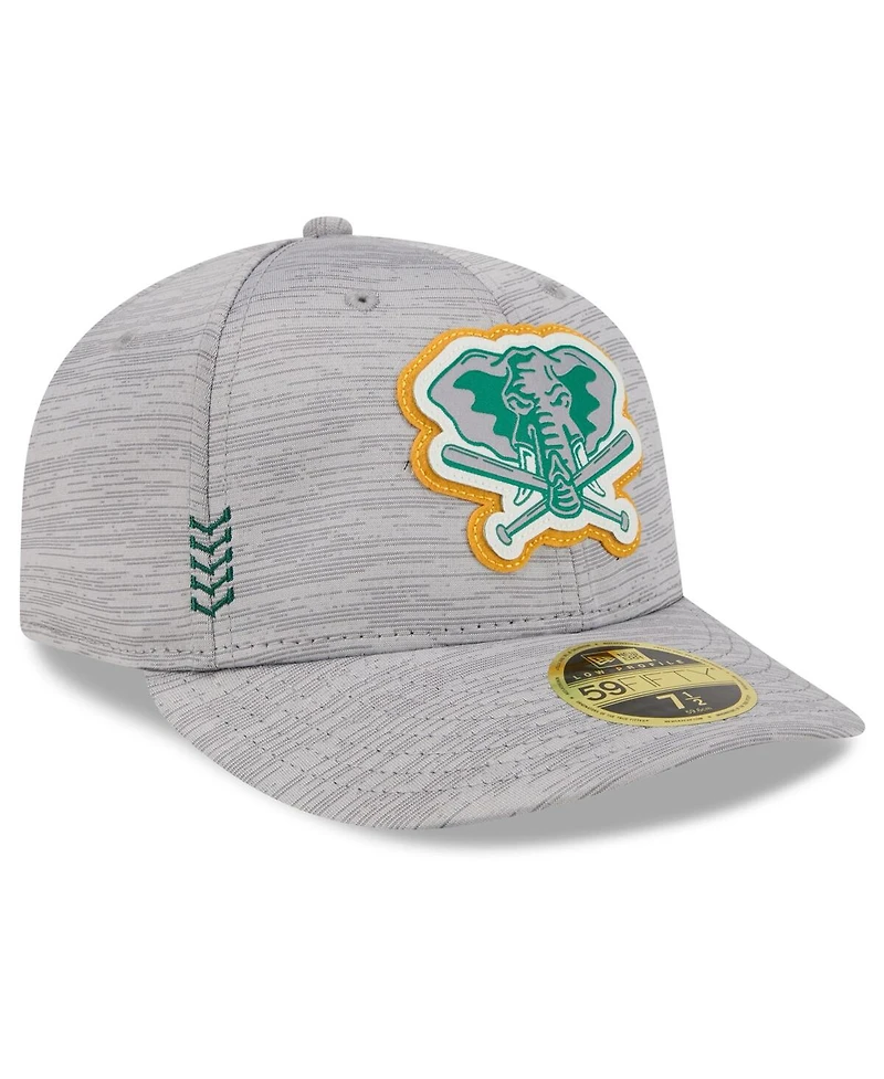 Men's New Era Oakland Athletics 2024 Clubhouse Low Profile 59FIFTY Fitted Hat