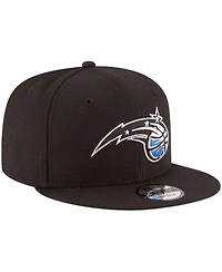 Men's New Era Black Orlando Magic Official Team Color 9FIFTY Snapback Hat