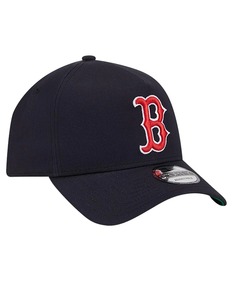 Men's New Era Navy Boston Red Sox Team Color A-Frame 9FORTY Adjustable Hat