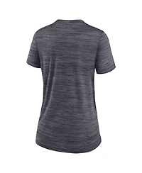 Women's Nike Black Baltimore Orioles City Connect Velocity Practice Performance V-Neck T-shirt