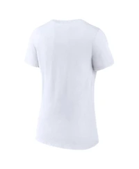 Women's Fanatics White Philadelphia Flyers 2024 Nhl Stadium Series Logo V-Neck T-shirt