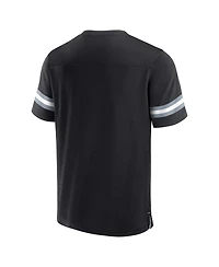 Men's Fanatics Black Las Vegas Raiders Jersey Tackle V-Neck T-shirt