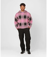 Xxiii Men's Dalas Plaid Sweater Hoodie