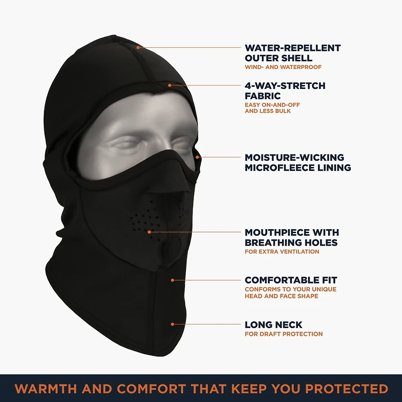 RefrigiWear Men's Performance Balaclava - High-Performance Face Mask for Cold Weather Activities