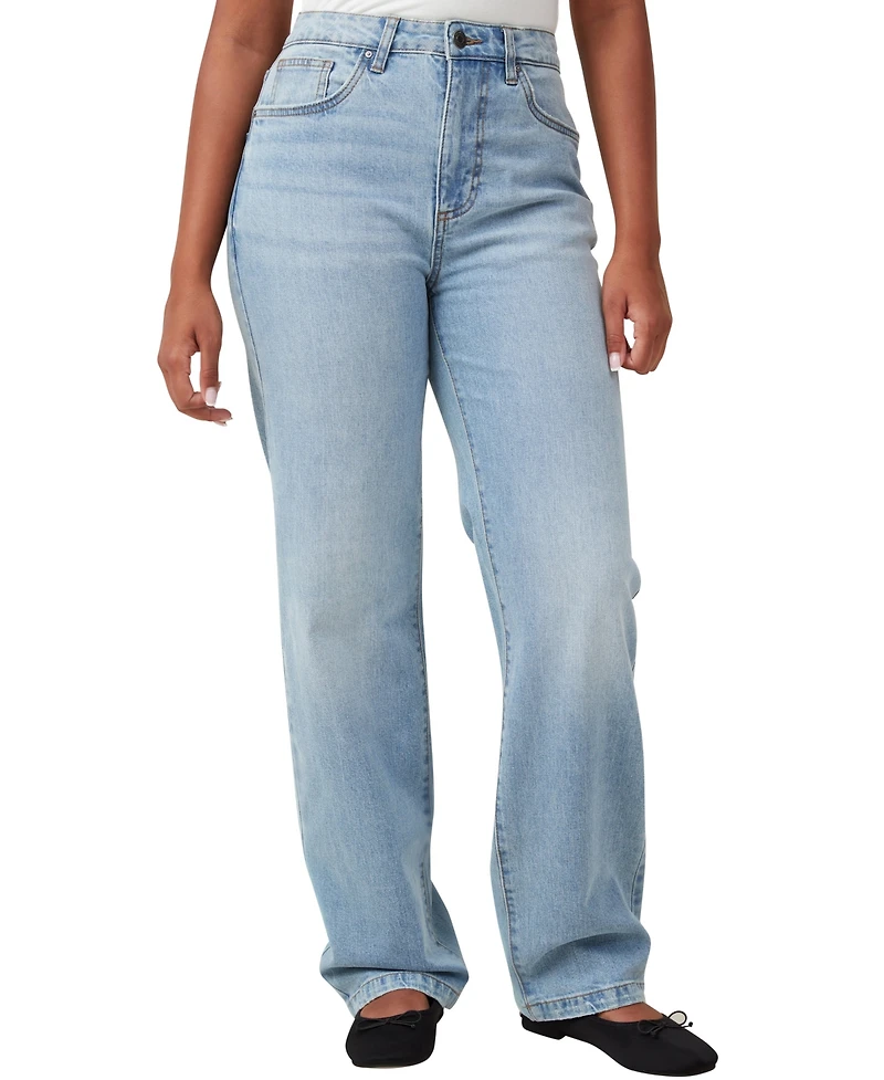Cotton On Women's Curvy Stretch Straight Jean
