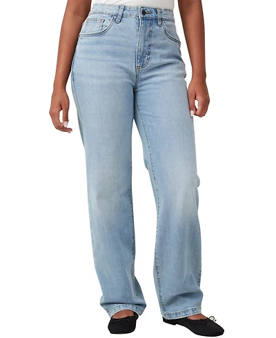 Cotton On Women's Curvy Stretch Straight Jean