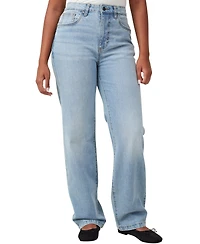 Cotton On Women's Curvy Stretch Straight Jean