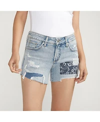 Silver Jeans Co. Women's Boyfriend Mid Rise Shorts