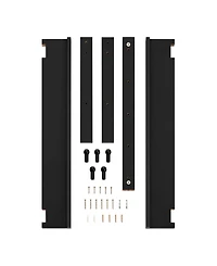 Danya B 2-Tier Ledge Wall Shelf organizer with Five Hanging Coat or towel Hooks, Perfect For Entryway or Bathroom