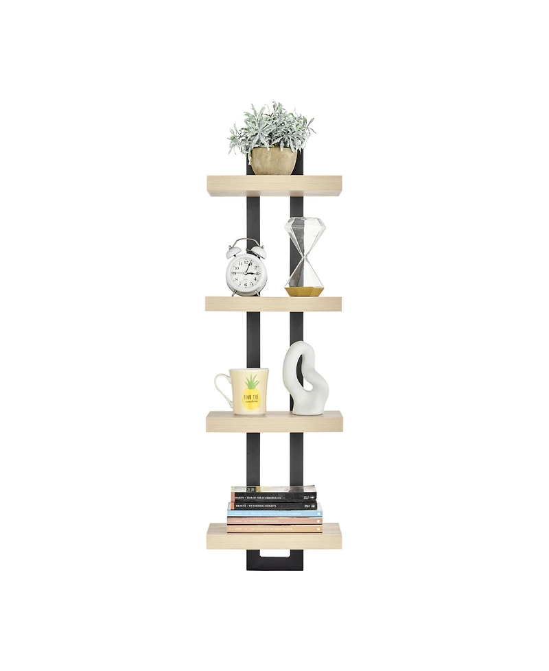 Danya B 4-Tier Ladder Bracket Floating Wall Shelves