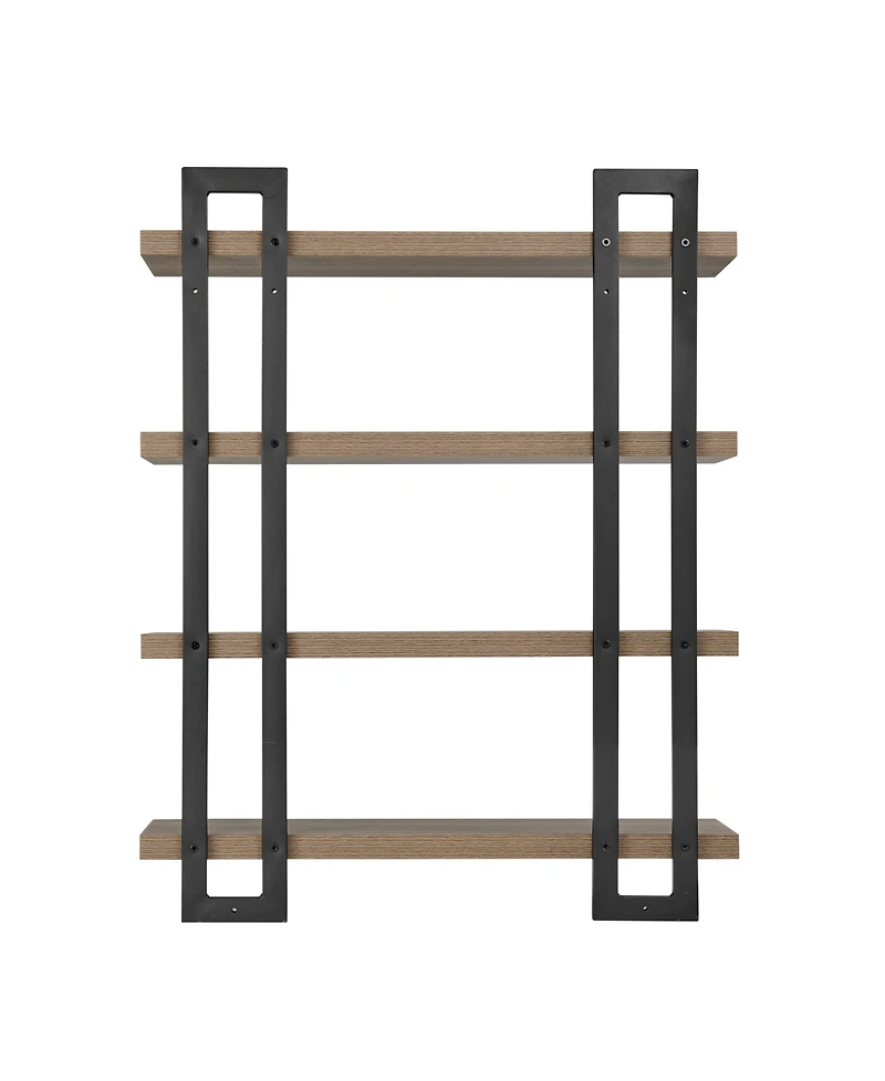 Danya B 4-Tier Floating Bracket Wall Shelf
