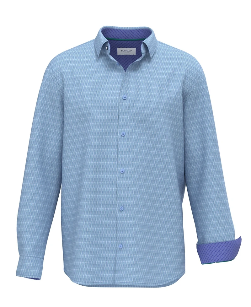 Duchamp London Men's Modern Stripe Dress Shirt
