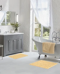 Laura Ashley Astor Chenille 2-Pc. Bath Mat Set