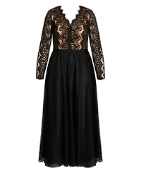 City Chic Plus Rare Beauty Maxi Dress