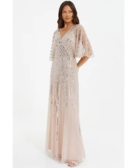 Quiz Women's Embellished Sequin Evening Dress