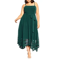 City Chic Plus Flirty Nature Dress