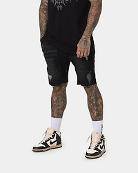 Men's United Distressed Biker Shorts