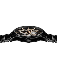 Rado Unisex Swiss Automatic True Black High-Tech Ceramic Bracelet Watch 40mm