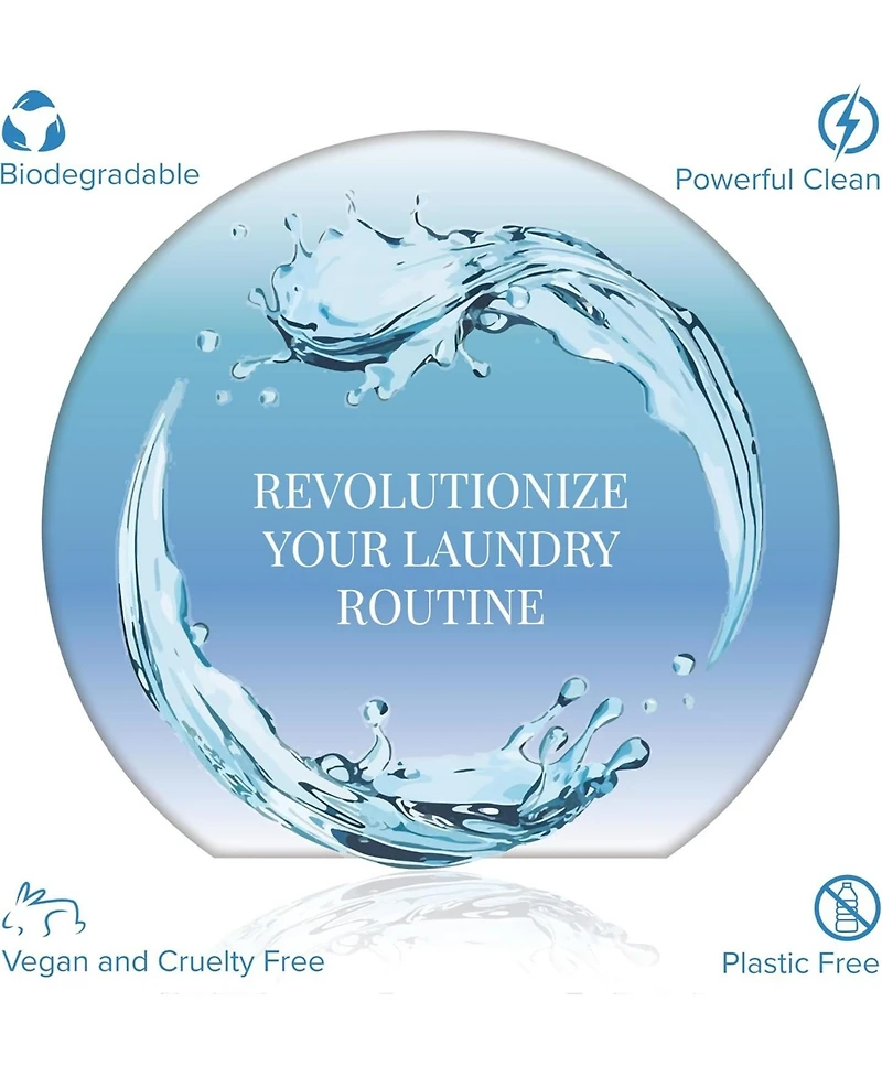 Pursonic Natural Laundry Detergent Sheets ,Eco Friendly– Fresh Linen Scent
