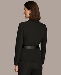 Donna Karan Women's Shawl-Collar Belted Blazer
