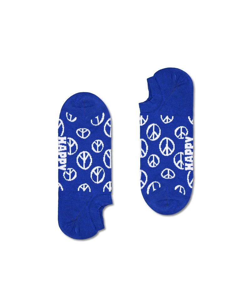 3-Pack Peace No Show Socks