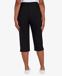 Alfred Dunner Petite Classic Allure Super Stretch Pull-On Clam Digger