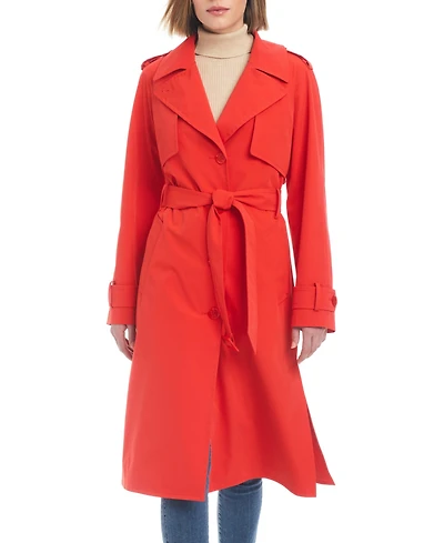kate spade new york Women's Maxi Belted Water-Resistant Trench Coat