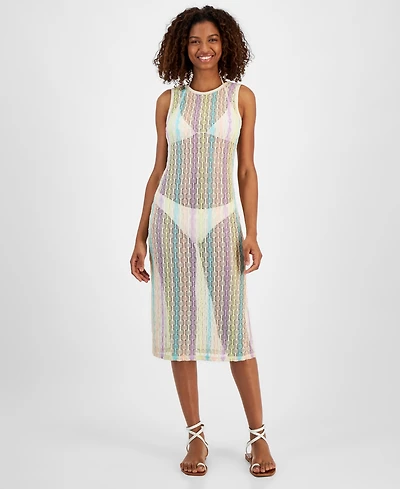 Miken Juniors' Low-Back Midi Dress Swim Cover-Up, Created for Macy's