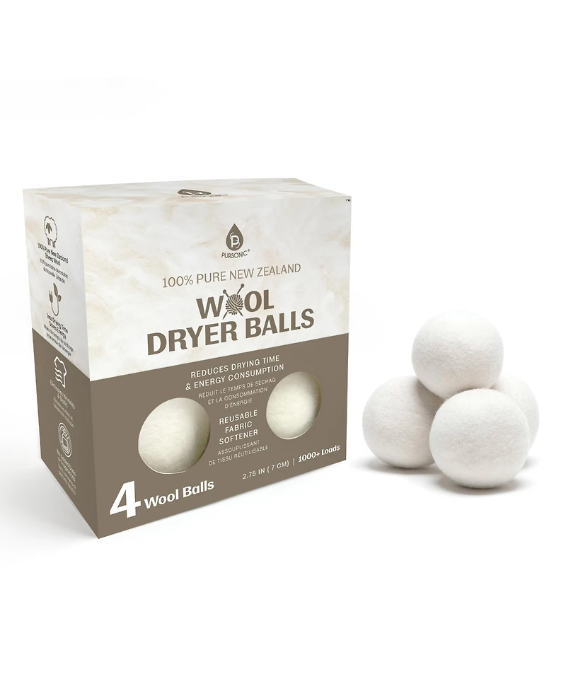 Pursonic 100% Pure New Zealand Wool Dryer Balls
