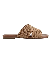 Marc Fisher Ltd Women's Narda Square Toe Flat Sandals