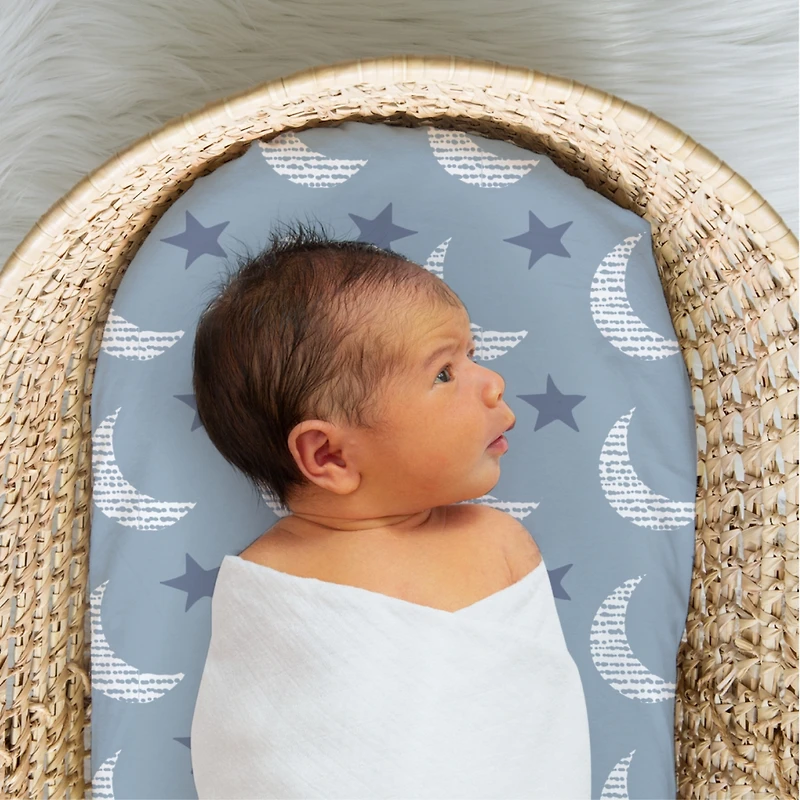 The Peanutshell Soft Cloud Bassinet Sheets for Newborn Baby Girl or Baby Boy, 4 Pack Set