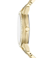 Folio Women's Three Hand Gold-Tone Alloy Watch 36mm Gift Set