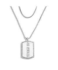 Women's Wear by Erin Andrews x Baublebar Tennessee Titans Silver Dog Tag Necklace
