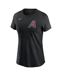 Women's Nike Alek Thomas Black Arizona Diamondbacks 2024 Fuse Name and Number T-shirt