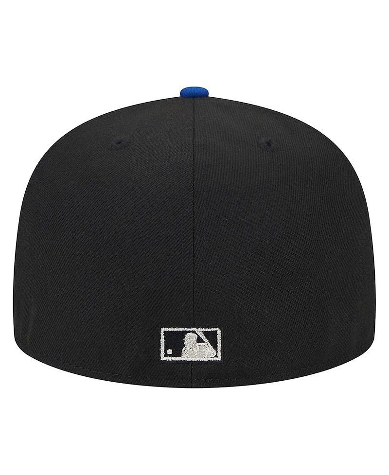 Men's New Era Black Toronto Blue Jays Metallic Camo 59FIFTY Fitted Hat