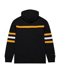 Men's Mitchell & Ness Black Pittsburgh Penguins Head Coach Pullover Hoodie