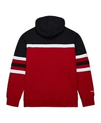 Men's Mitchell & Ness Red, Black Detroit Red Wings Head Coach Pullover Hoodie