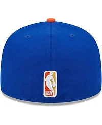 Men's New Era Blue, Orange York Knicks Gameday Gold Pop Stars 59FIFTY Fitted Hat