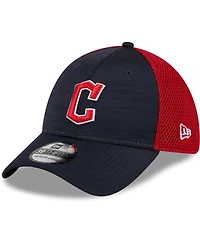 Men's New Era Navy Cleveland Guardians Neo 39THIRTY Flex Hat