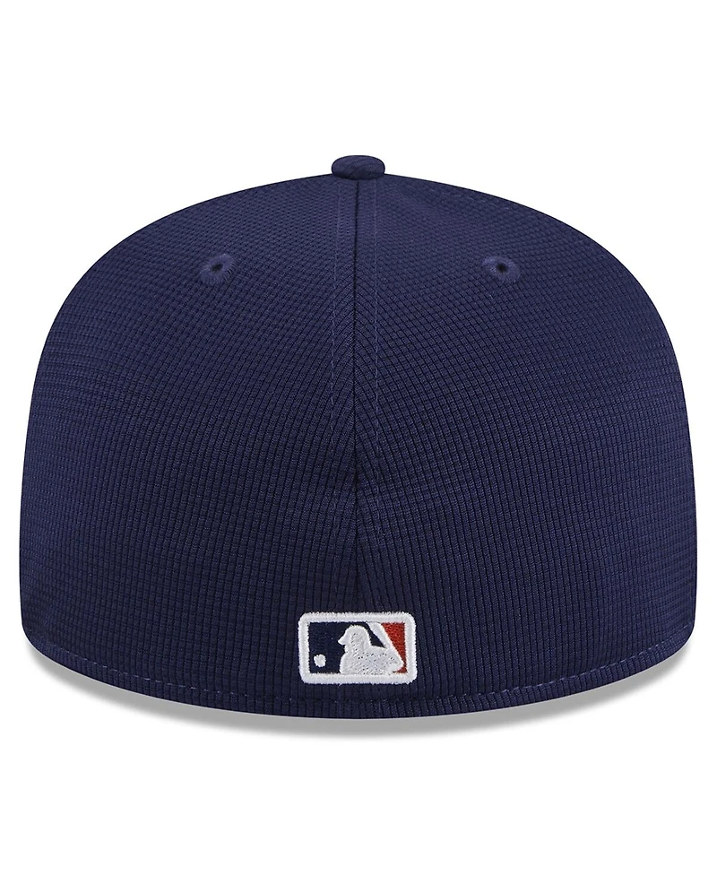 Men's New Era Orange Houston Astros 2024 Batting Practice 59FIFTY Fitted Hat