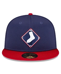 Men's New Era Navy Chicago White Sox 2024 Batting Practice 59FIFTY Fitted Hat