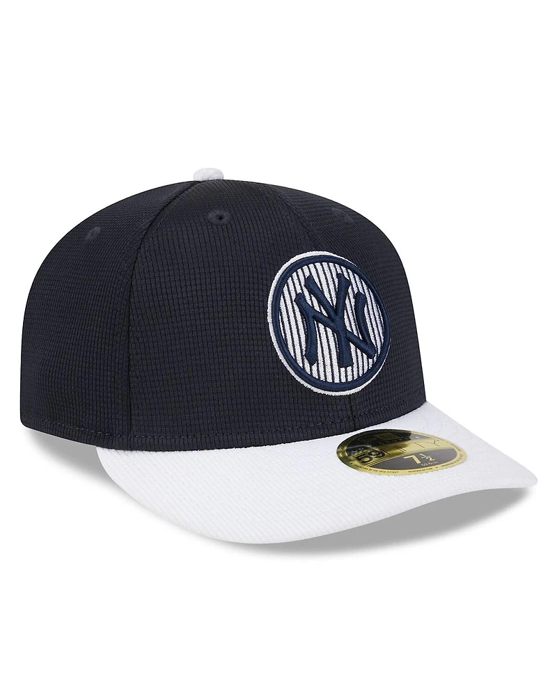 Men's New Era Navy York Yankees 2024 Batting Practice Low Profile 59FIFTY Fitted Hat