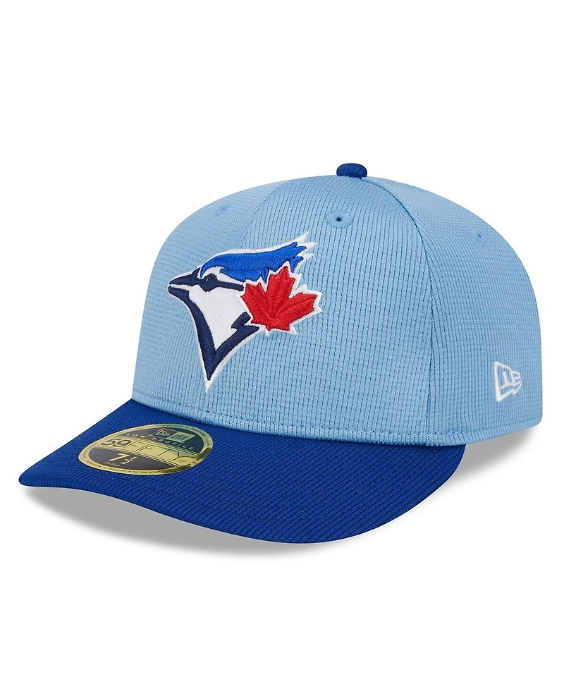 Men's New Era Light Blue Toronto Blue Jays 2024 Batting Practice Low Profile 59FIFTY Fitted Hat