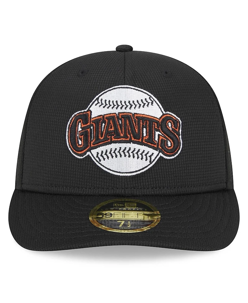 Men's New Era Black San Francisco Giants 2024 Batting Practice Low Profile 59FIFTY Fitted Hat