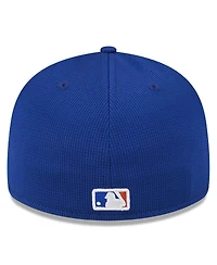 Men's New Era White York Mets 2024 Batting Practice Low Profile 59FIFTY Fitted Hat